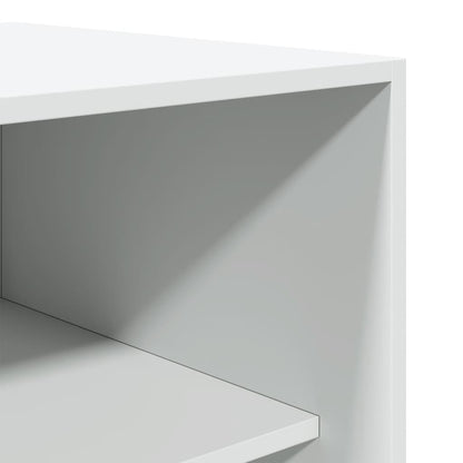 Kledingkast 100x50x200 cm bewerkt hout wit