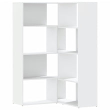 Boekenkast 4-laags hoek 85x85x140 cm bewerkt hout wit
