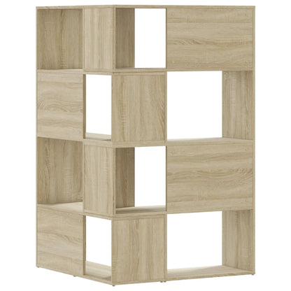Boekenkast 4-laags hoek 85x85x140 cm bewerkt hout sonoma eiken