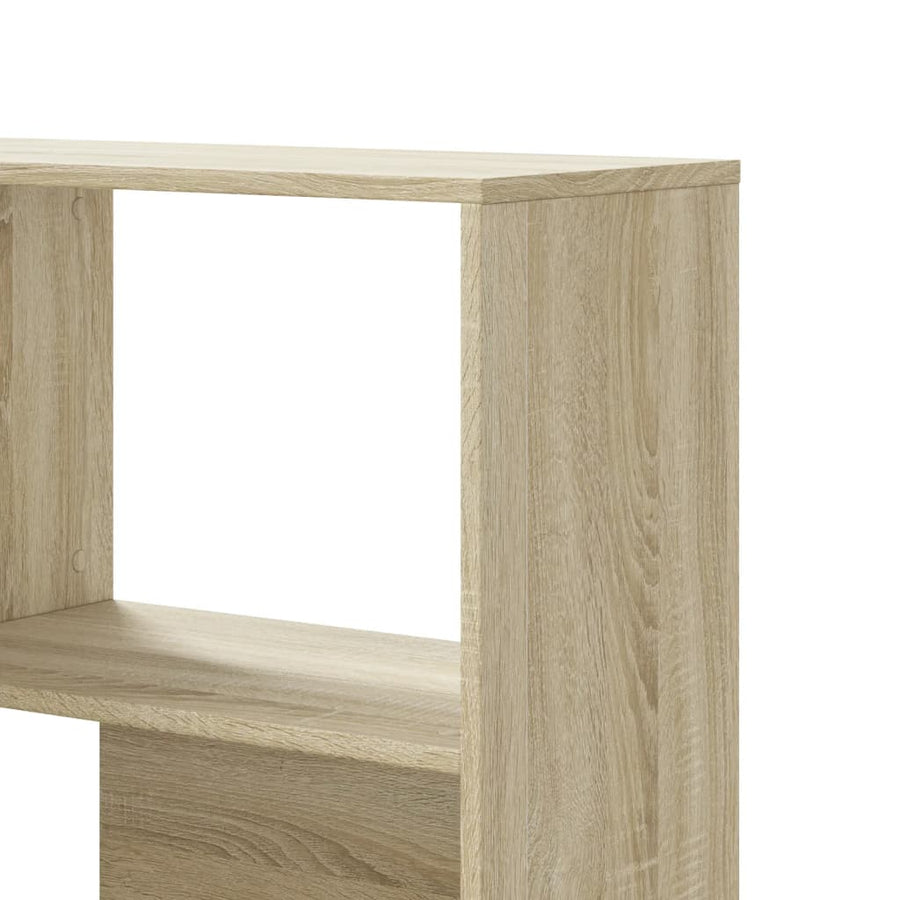 Boekenkast 4-laags hoek 85x85x140 cm bewerkt hout sonoma eiken