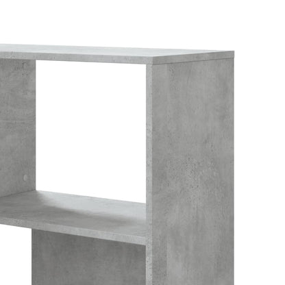 Boekenkast 4-laags hoek 85x85x140 cm bewerkt hout betongrijs