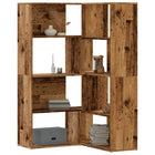 Boekenkast hoek 85x85x140 cm bewerkt hout