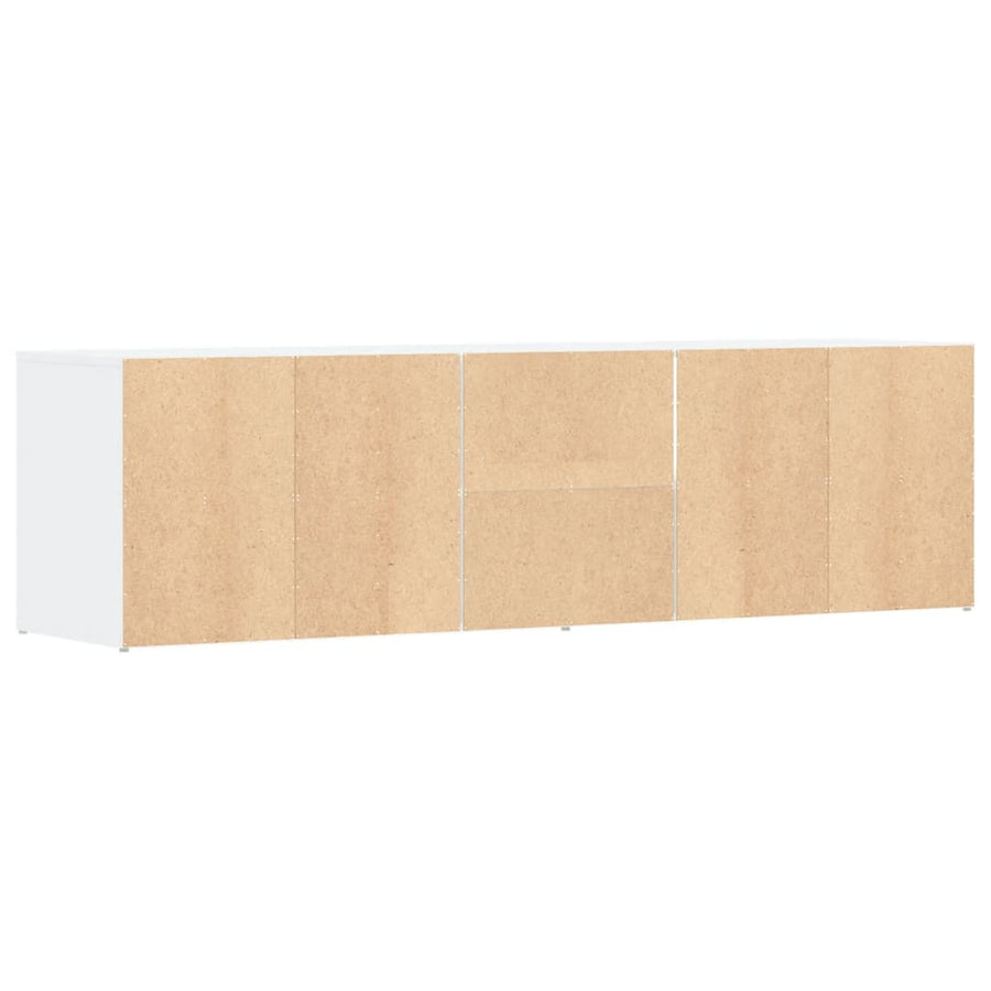 Hoekkast 160x40x45 cm bewerkt hout wit