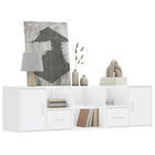 Corner cabinet 160x40x45 cm treated wood white