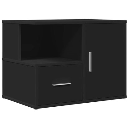 Hoekkast 160X40X45 Cm Bewerkt Hout Zwart