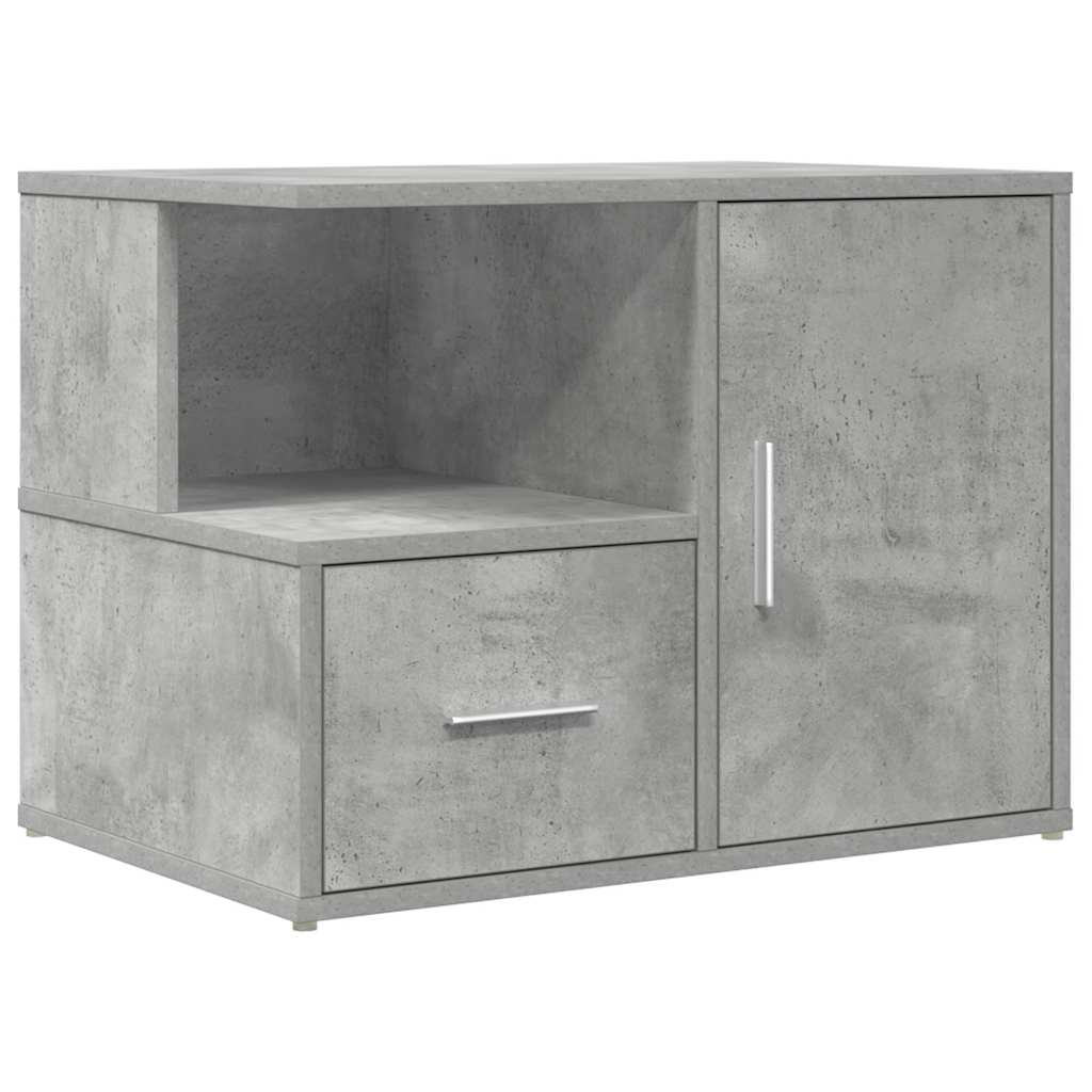 Hoekkast 160X40X45 Cm Bewerkt Hout Betongrijs
