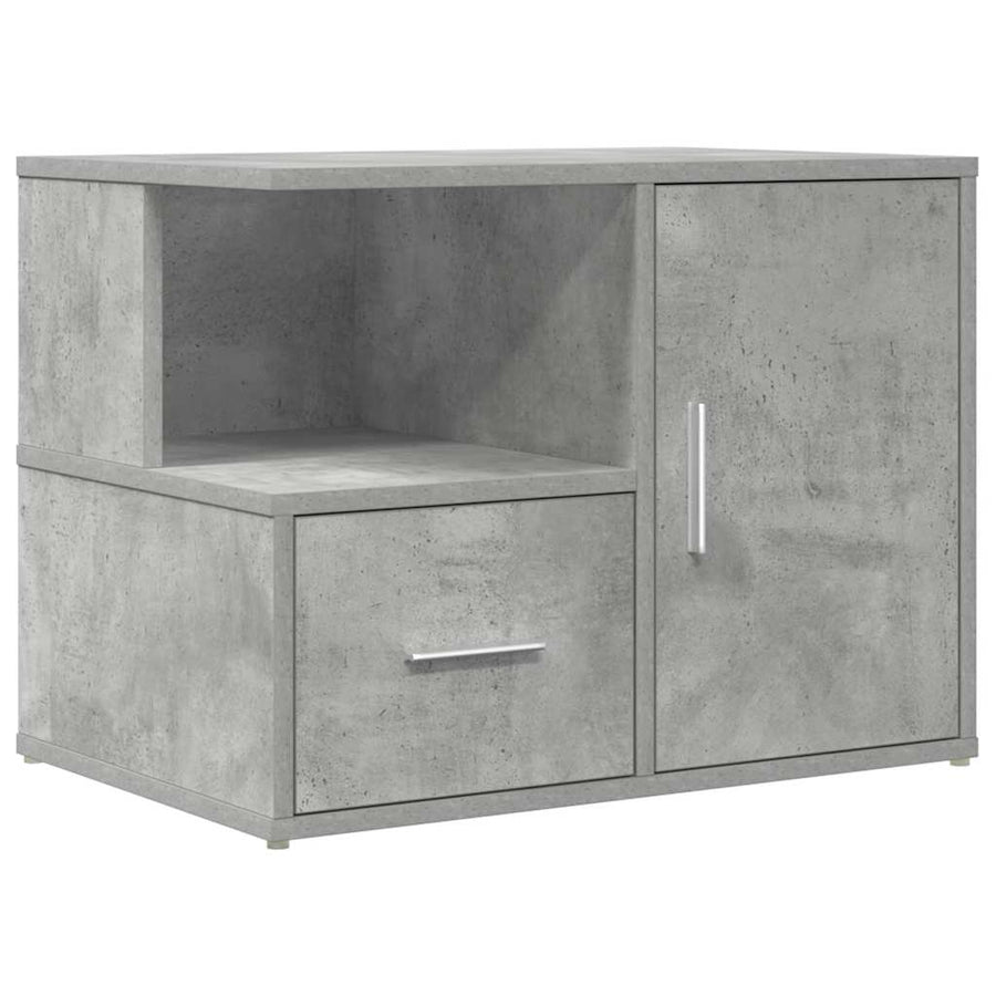 Hoekkast 160X40X45 Cm Bewerkt Hout Betongrijs