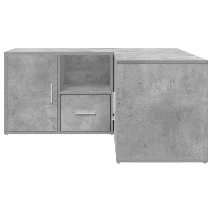 Hoekkast 160X40X45 Cm Bewerkt Hout Betongrijs