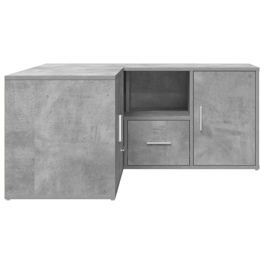 Hoekkast 160X40X45 Cm Bewerkt Hout Betongrijs