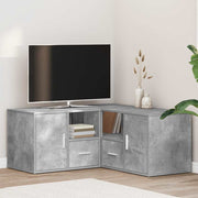 Hoekkast 160x40x45 cm betongrijs bewerkt hout