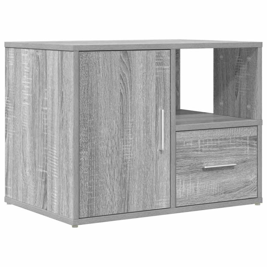 Hoekkast 160x40x45 cm bewerkt hout grijs sonoma eikenkleurig