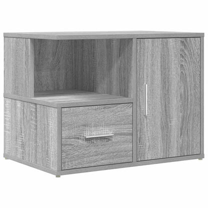Hoekkast 160x40x45 cm bewerkt hout grijs sonoma eikenkleurig