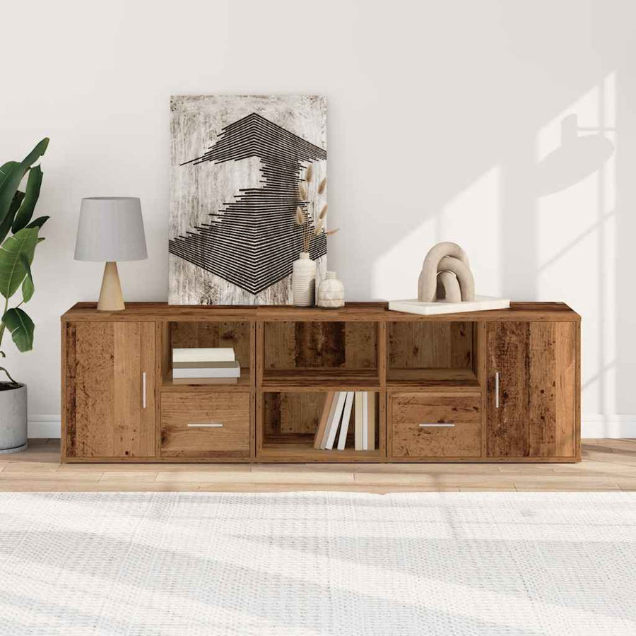 Hoekkast 160X40X45 Cm Bewerkt Hout Oud Hout