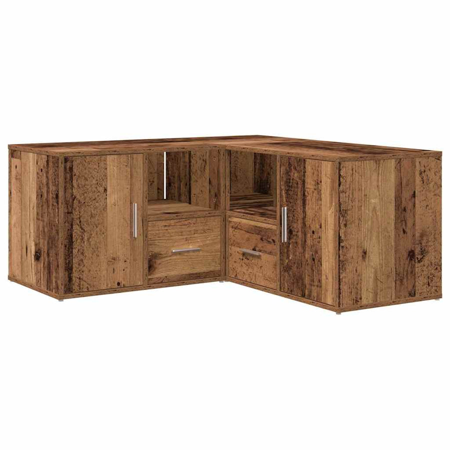 Hoekkast 160X40X45 Cm Bewerkt Hout Oud Hout