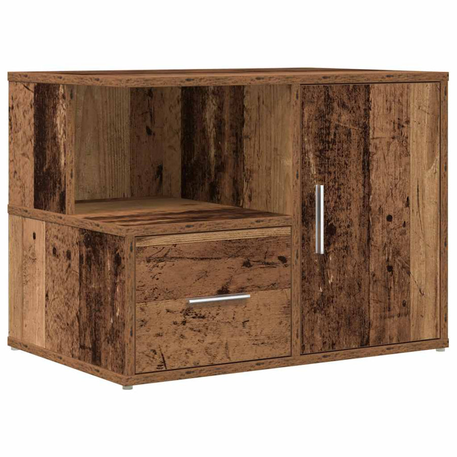 Hoekkast 160X40X45 Cm Bewerkt Hout Oud Hout