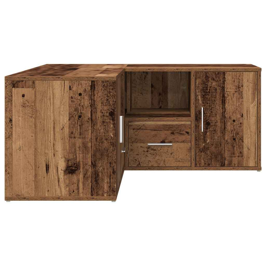 Hoekkast 160X40X45 Cm Bewerkt Hout Oud Hout