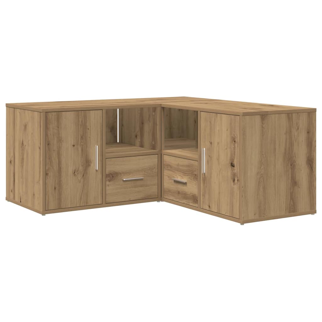 Hoekkast 160X40X45 Cm Bewerkt Hout Artisanaal Eiken