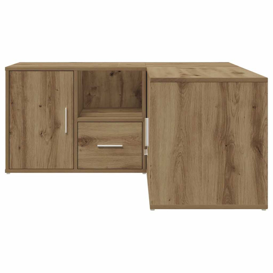 Hoekkast 160X40X45 Cm Bewerkt Hout Artisanaal Eiken