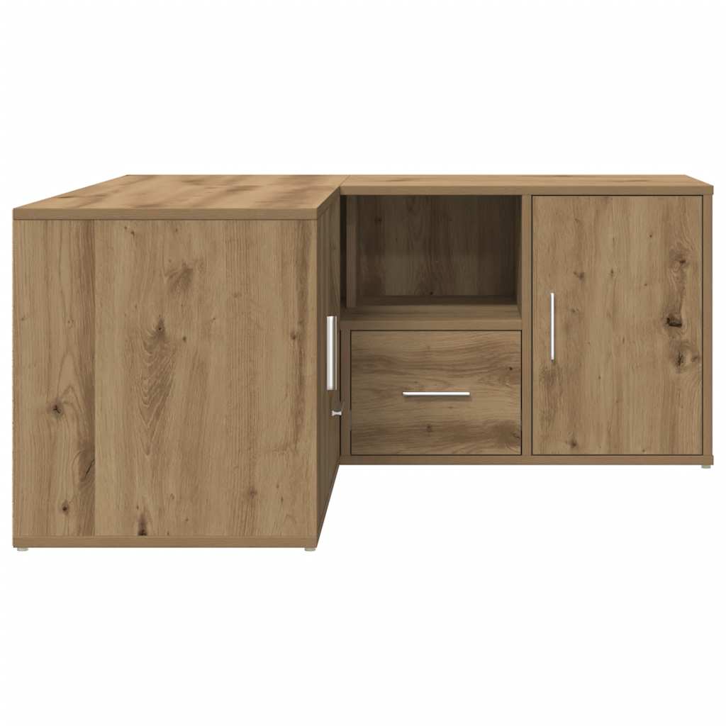 Hoekkast 160X40X45 Cm Bewerkt Hout Artisanaal Eiken