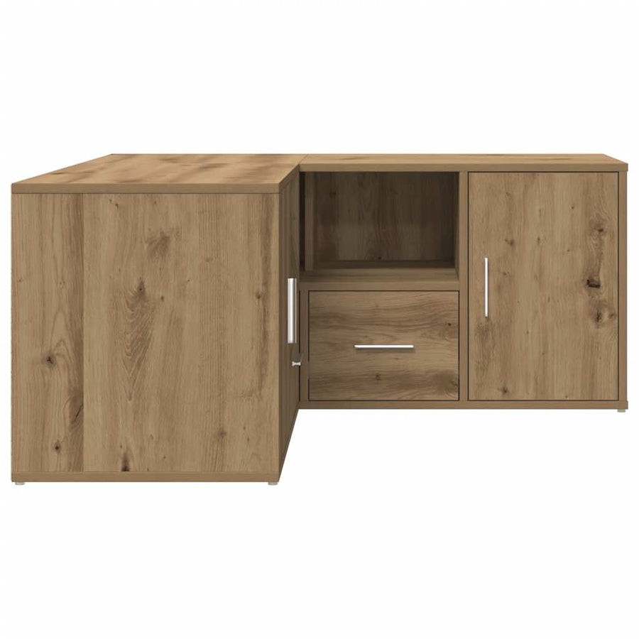 Hoekkast 160X40X45 Cm Bewerkt Hout Artisanaal Eiken