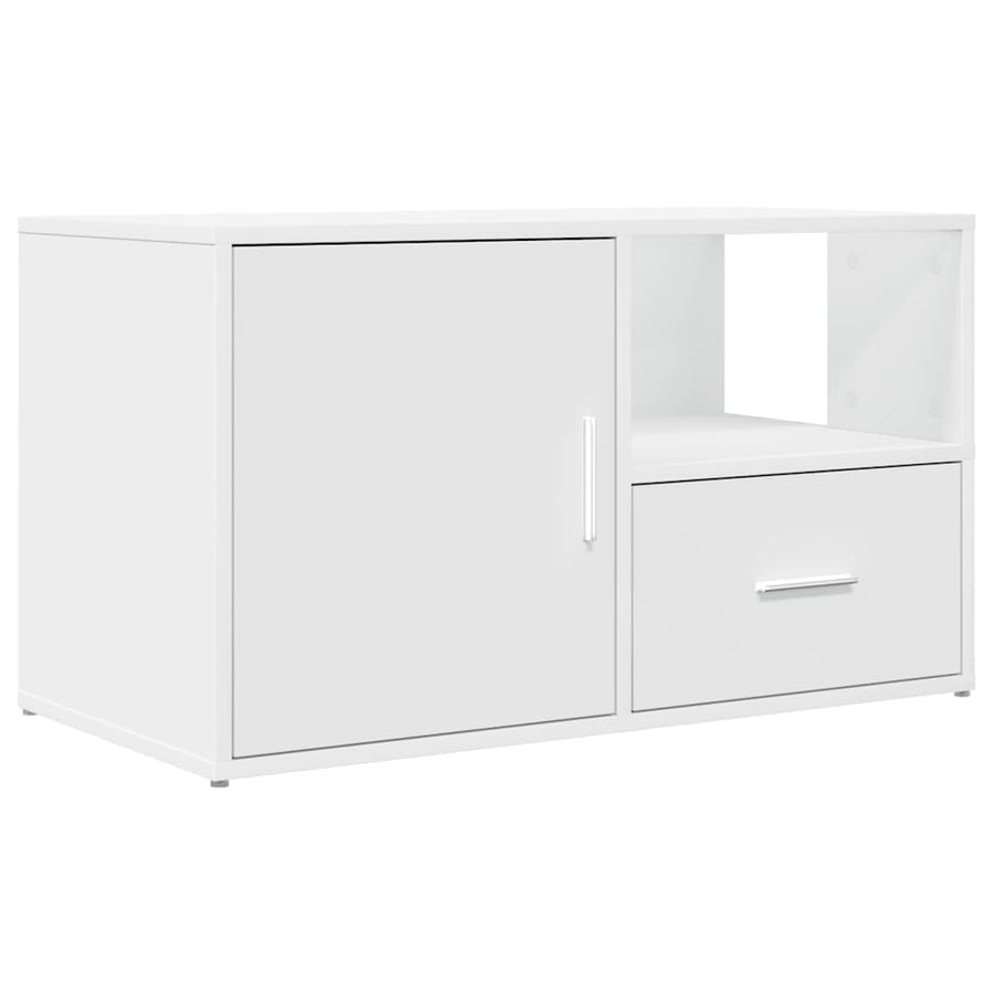 Hoekkast 200X40X45 Cm Bewerkt Hout Wit