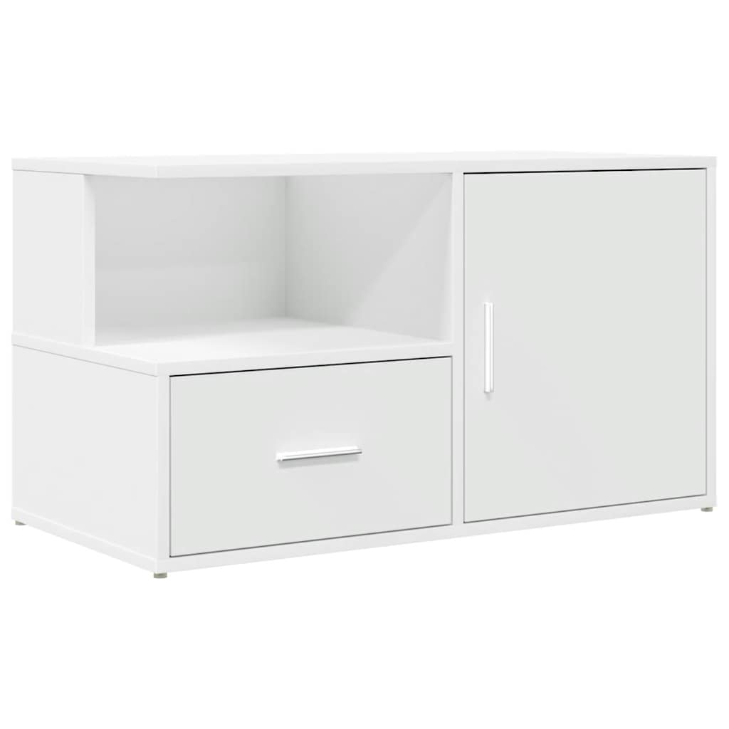 Hoekkast 200X40X45 Cm Bewerkt Hout Wit