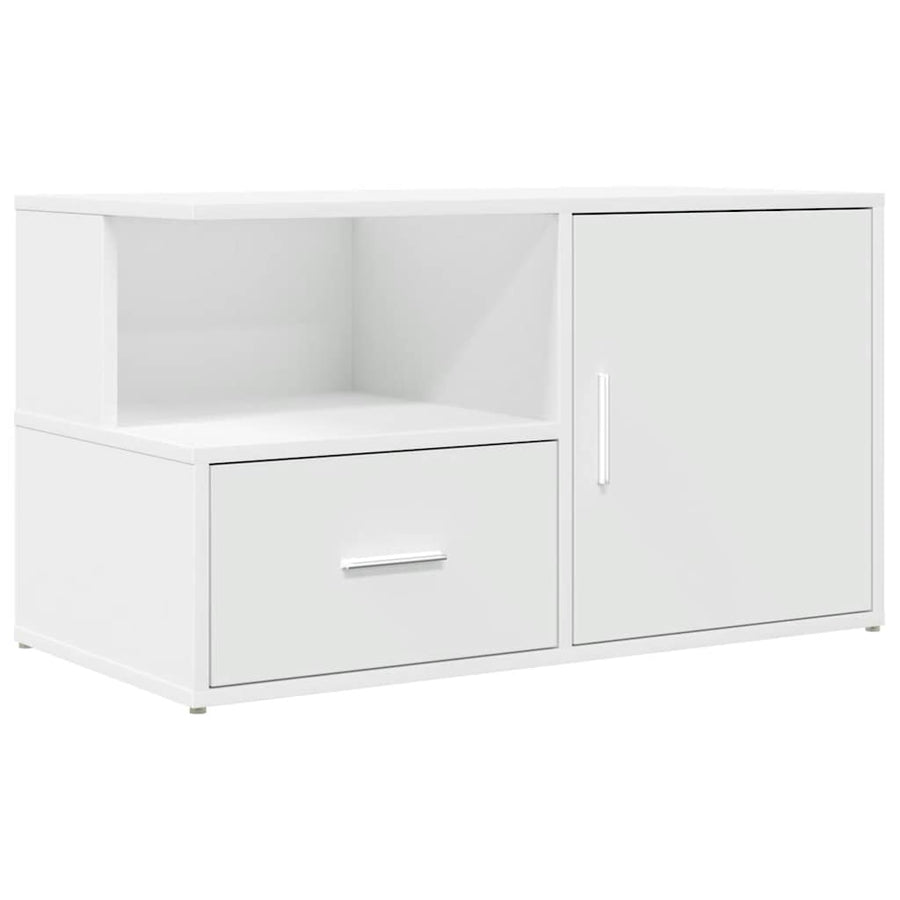 Hoekkast 200X40X45 Cm Bewerkt Hout Wit