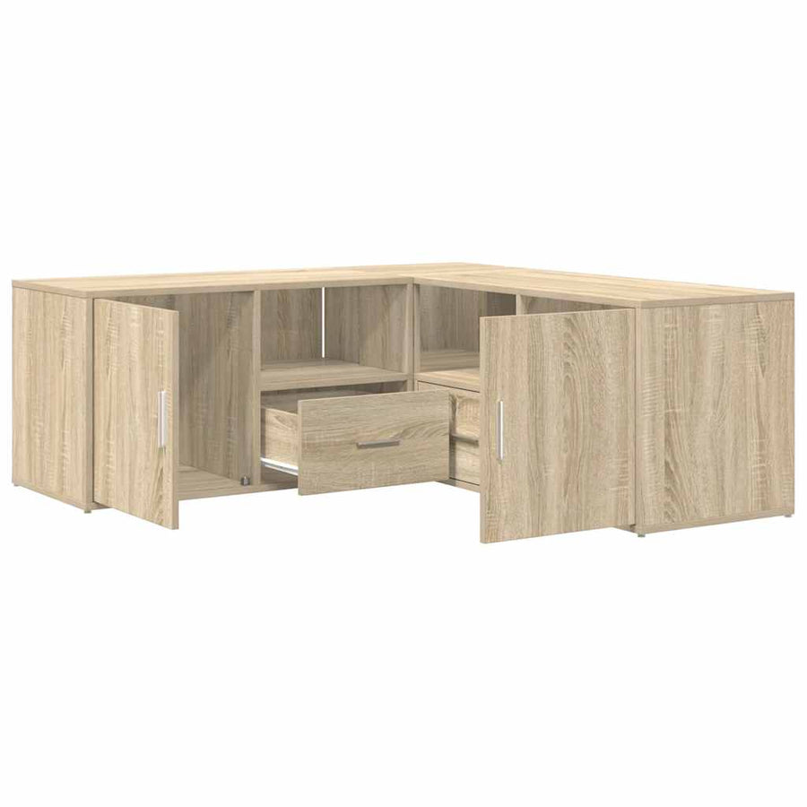 Hoekkast 200X40X45 Cm Bewerkt Hout Kleurig Sonoma eiken