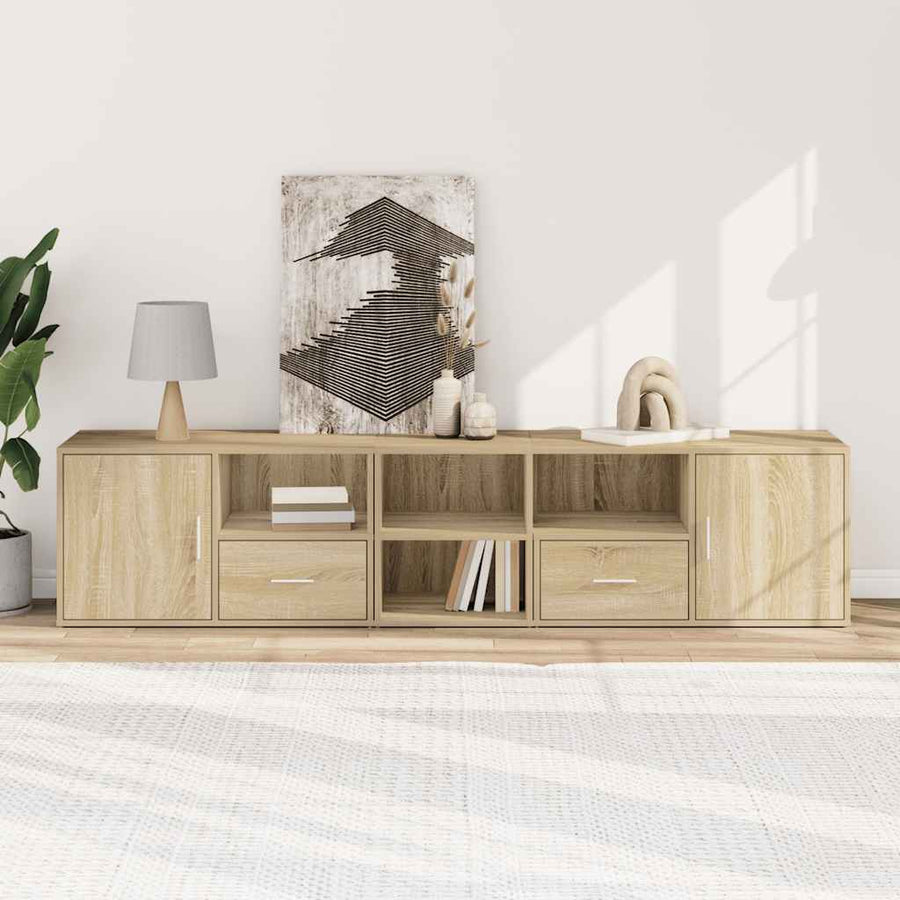 Hoekkast 200X40X45 Cm Bewerkt Hout Kleurig Sonoma eiken
