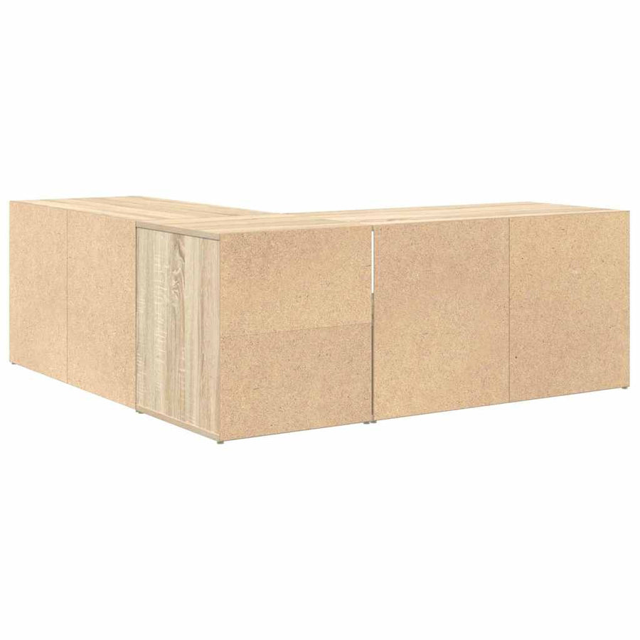Hoekkast 200X40X45 Cm Bewerkt Hout Kleurig Sonoma eiken