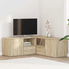 Hoekkast 200x40x45 cm bewerkt hout sonoma eiken