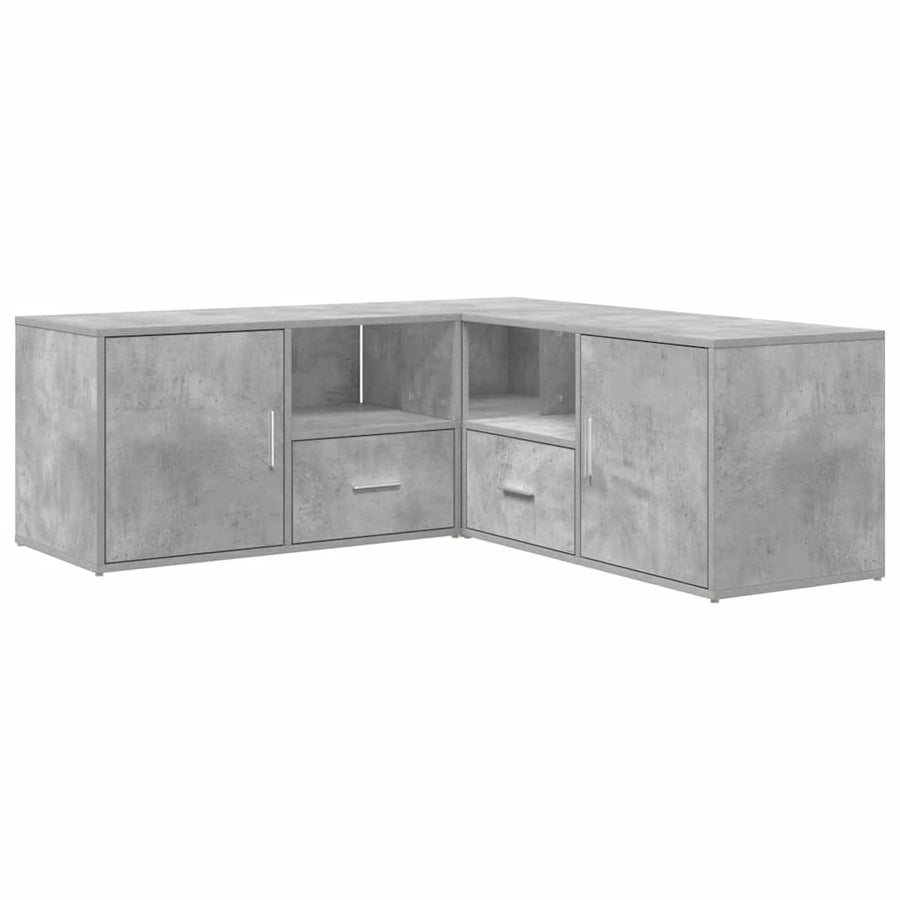 Hoekkast 200X40X45 Cm Bewerkt Hout Betongrijs