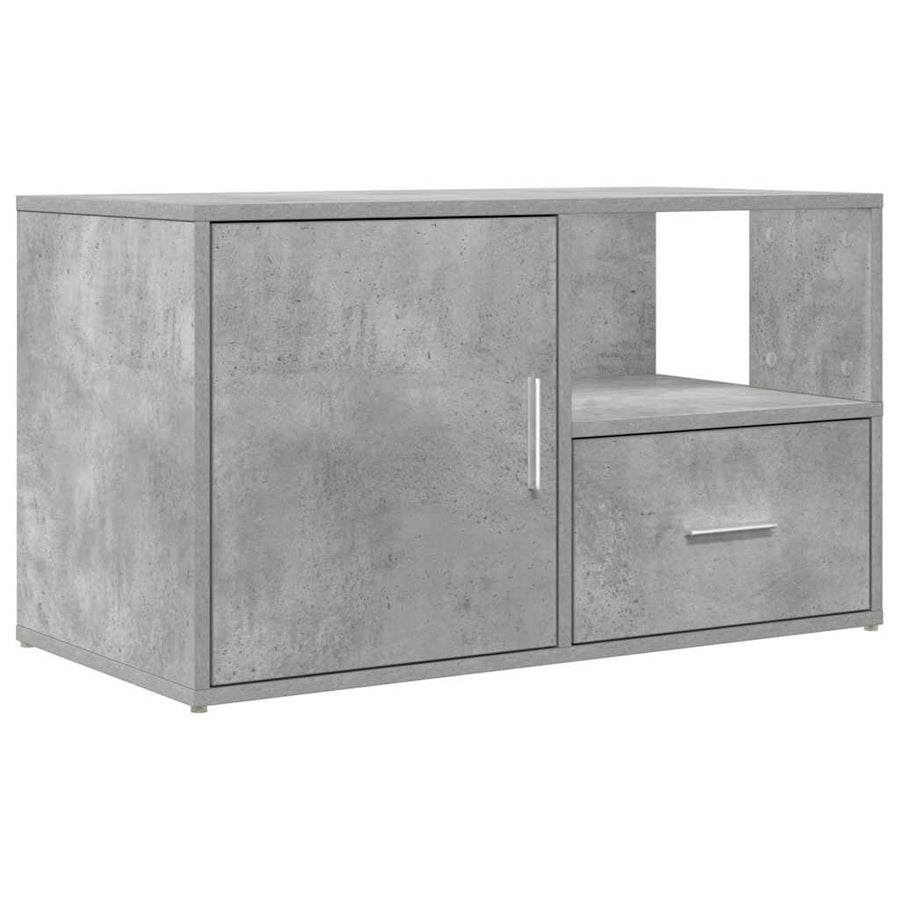 Hoekkast 200X40X45 Cm Bewerkt Hout Betongrijs