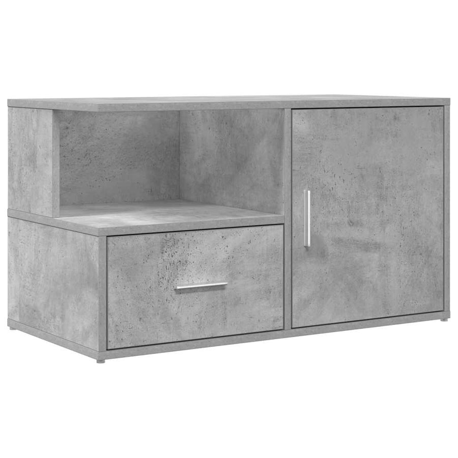 Hoekkast 200X40X45 Cm Bewerkt Hout Betongrijs