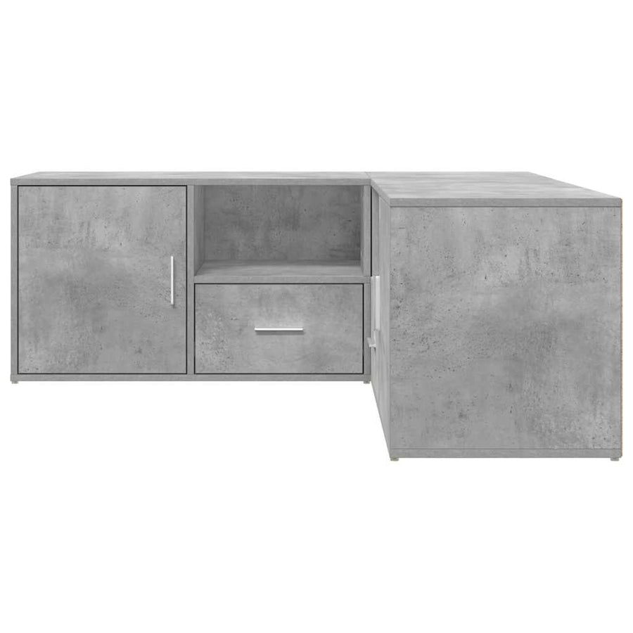 Hoekkast 200X40X45 Cm Bewerkt Hout Betongrijs