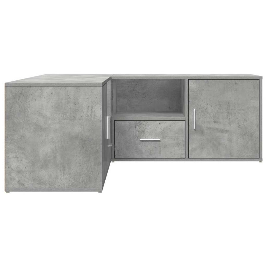 Hoekkast 200X40X45 Cm Bewerkt Hout Betongrijs
