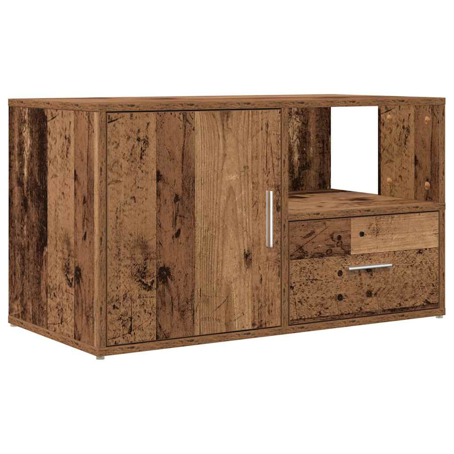 Hoekkast 200X40X45 Cm Bewerkt Hout Kleurig Oud hout