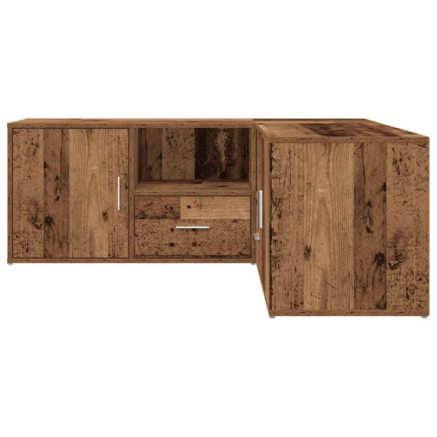 Hoekkast 200X40X45 Cm Bewerkt Hout Kleurig Oud hout