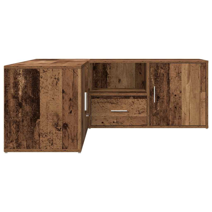 Hoekkast 200X40X45 Cm Bewerkt Hout Kleurig Oud hout