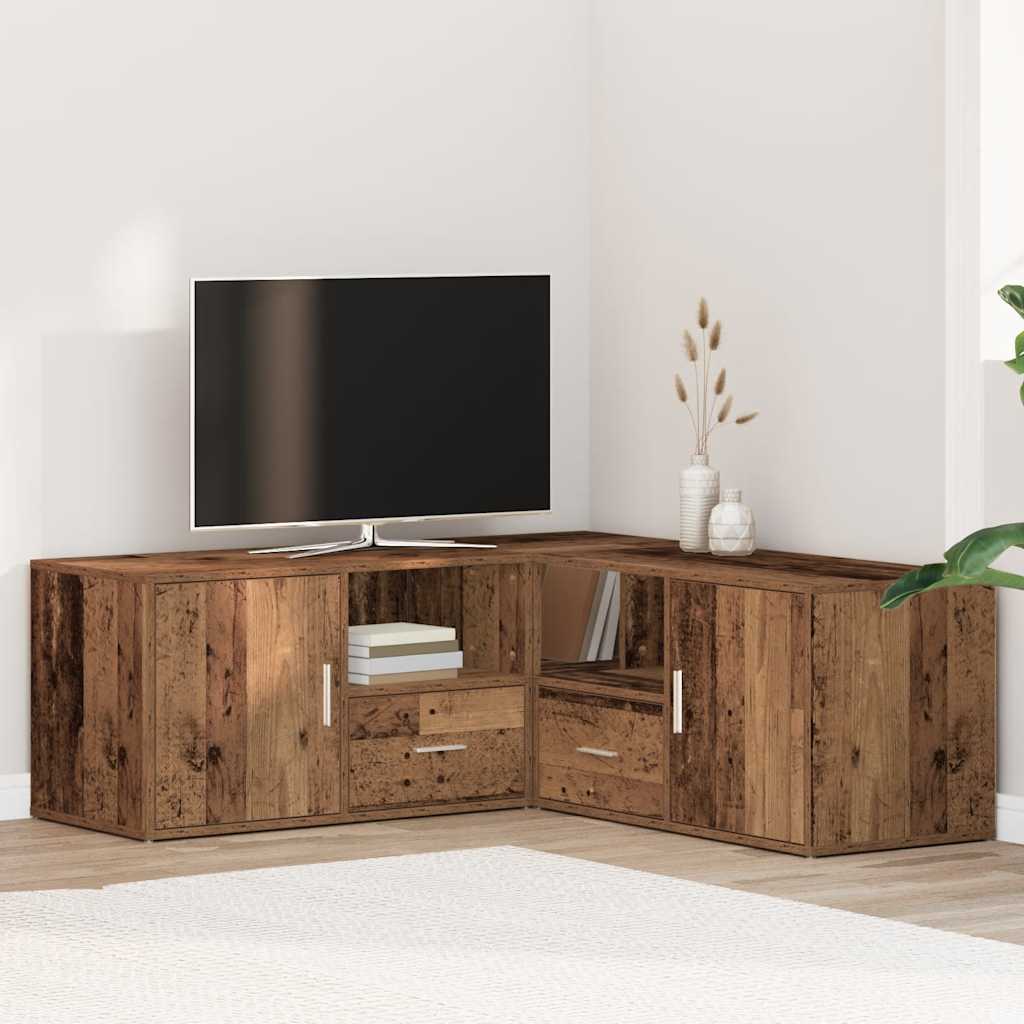Hoekkast 200X40X45 Cm Bewerkt Hout Kleurig Oud hout