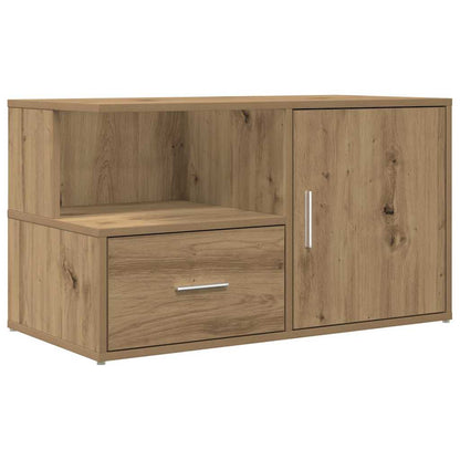 Hoekkast 200X40X45 Cm Bewerkt Hout Artisanaal Kleurig Eiken