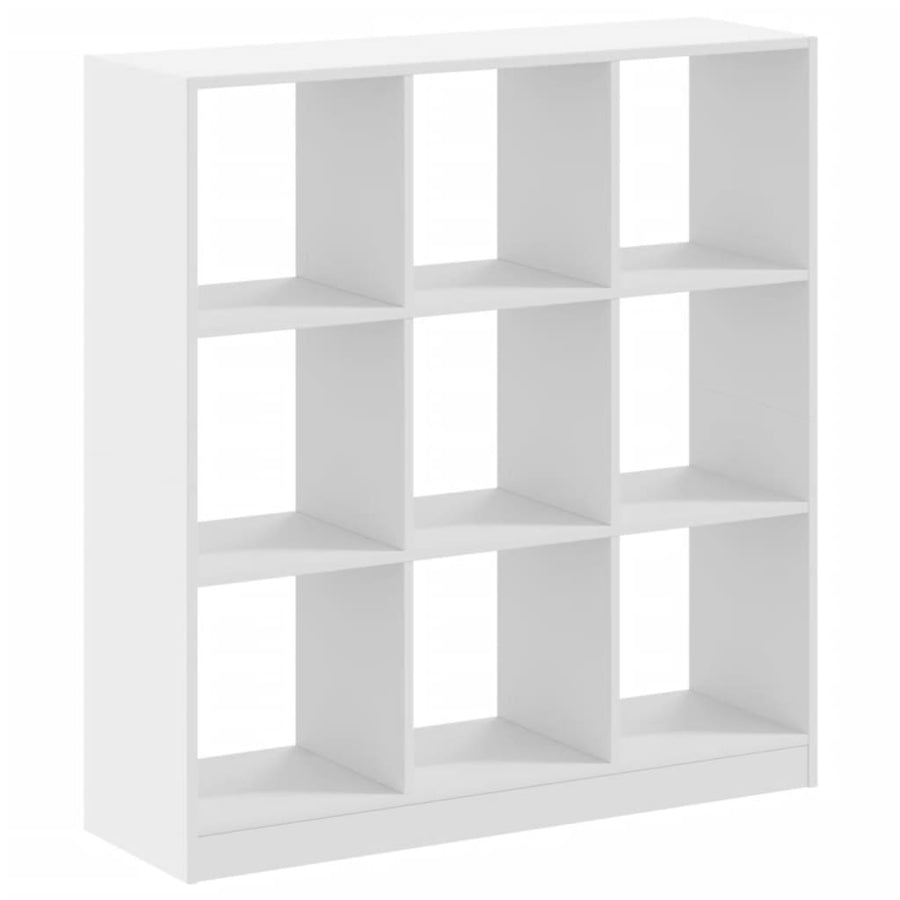 Boekenkast 102x32x108 cm bewerkt hout wit