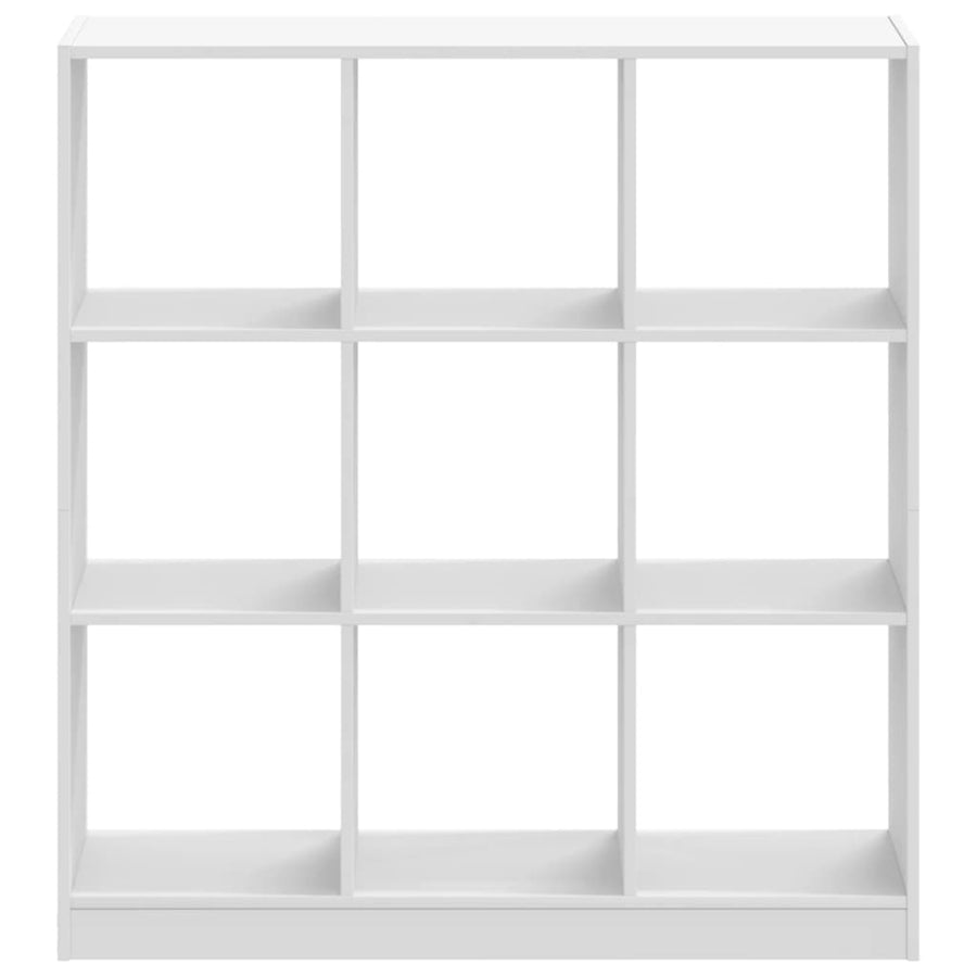 Boekenkast 102x32x108 cm bewerkt hout wit