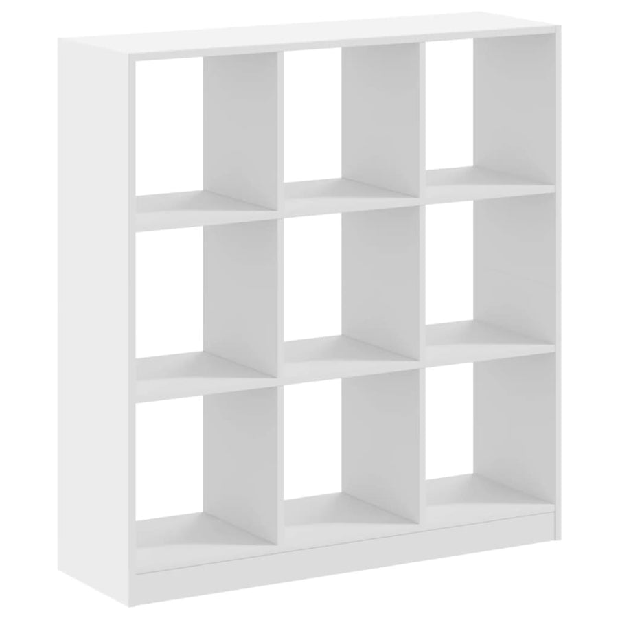 Boekenkast 102x32x108 cm bewerkt hout wit