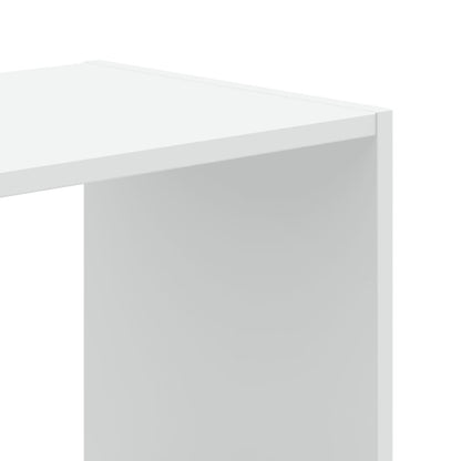 Boekenkast 102x32x108 cm bewerkt hout wit