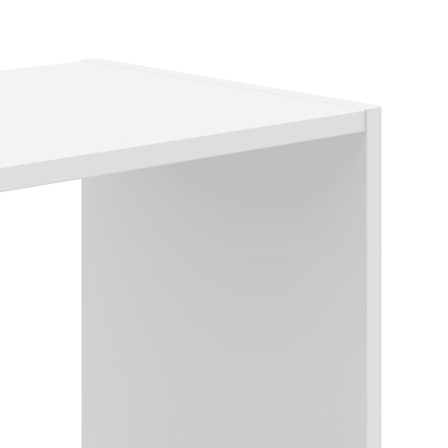 Boekenkast 102x32x108 cm bewerkt hout wit