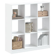 Boekenkast 102x32x108 cm bewerkt hout wit muurbevestiging
