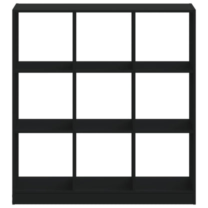 Boekenkast 102x32x108 cm bewerkt hout zwart