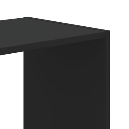 Boekenkast 102x32x108 cm bewerkt hout zwart