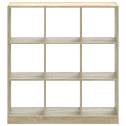 Boekenkast 102x32x108 cm bewerkt hout sonoma eikenkleurig